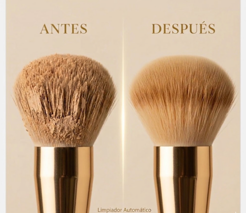 Limpiador Automático de Brochas de Maquillaje 2 en 1