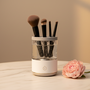 Limpiador Automático de Brochas de Maquillaje 2 en 1